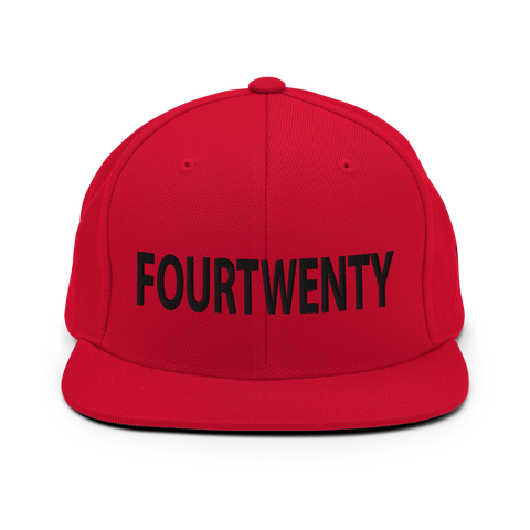 FOURTWENTY Red Snapback Hat